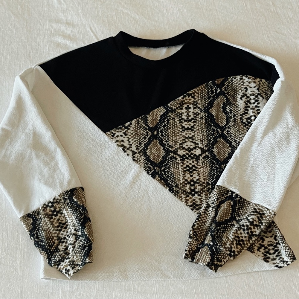 Animal print sweater